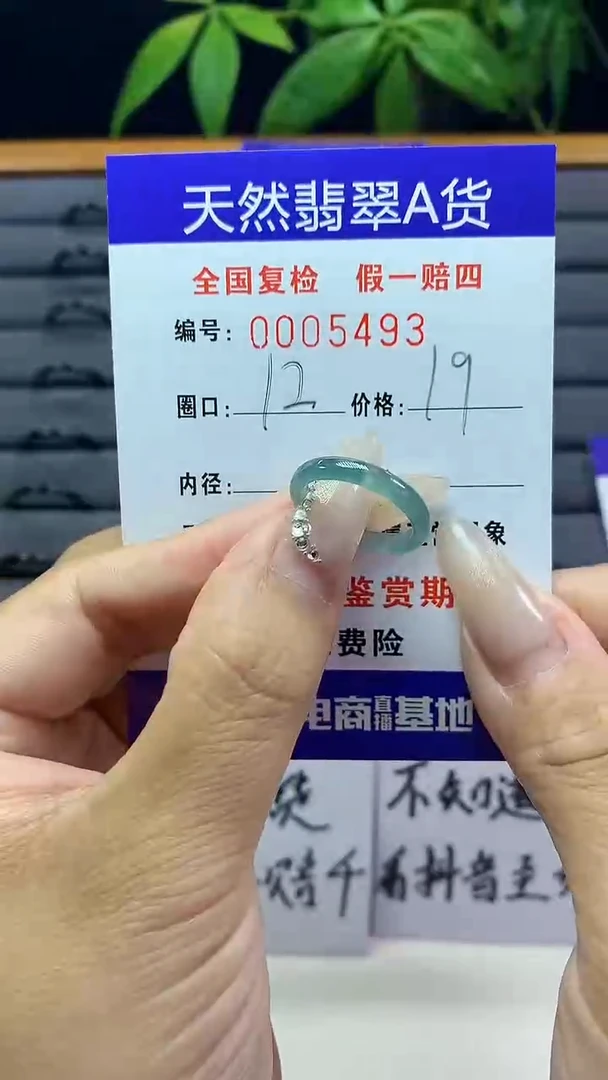 【闪购商品】翡翠戒圈未镶嵌天然翡翠A货5493