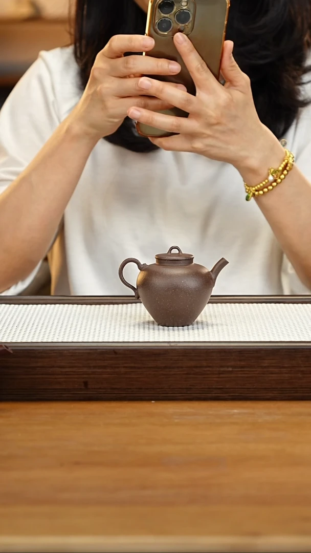 茶壶紫砂天青小陶罐110cc