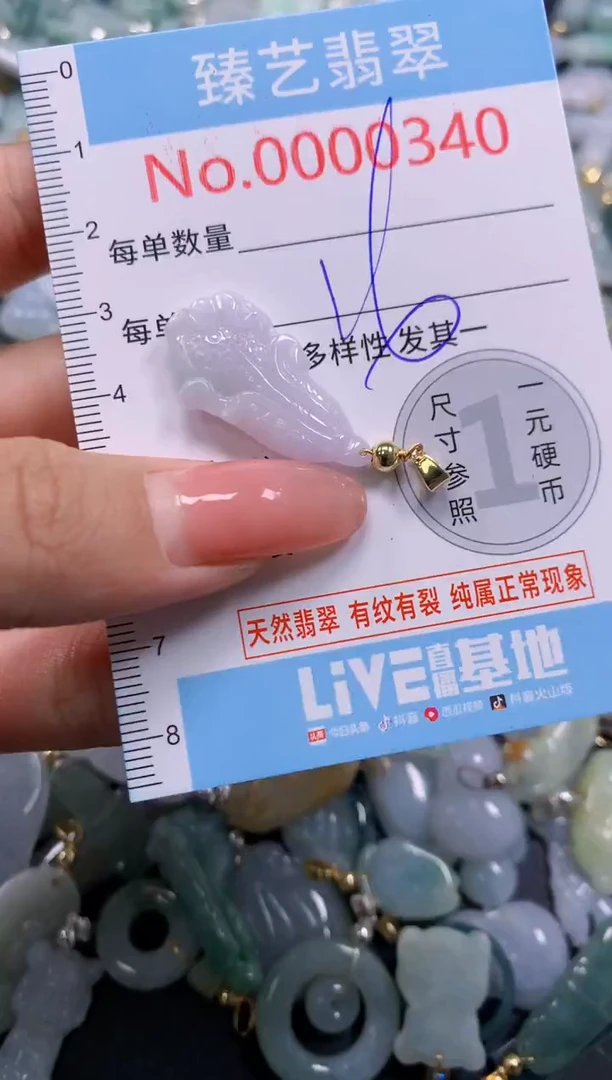 翡翠未镶嵌吊坠(不含链)340