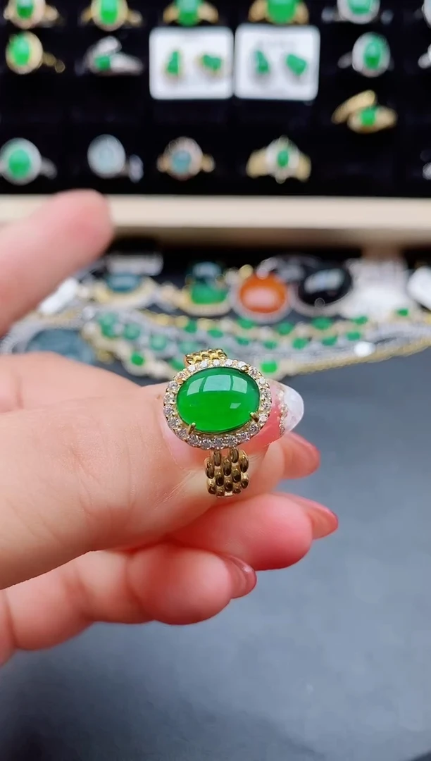 【闪购商品】翡翠戒指银S925镶嵌508058502