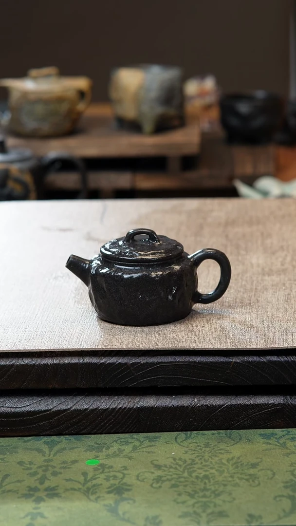 中式归玉堂冰碛岩重工雕刻石韵德钟壶