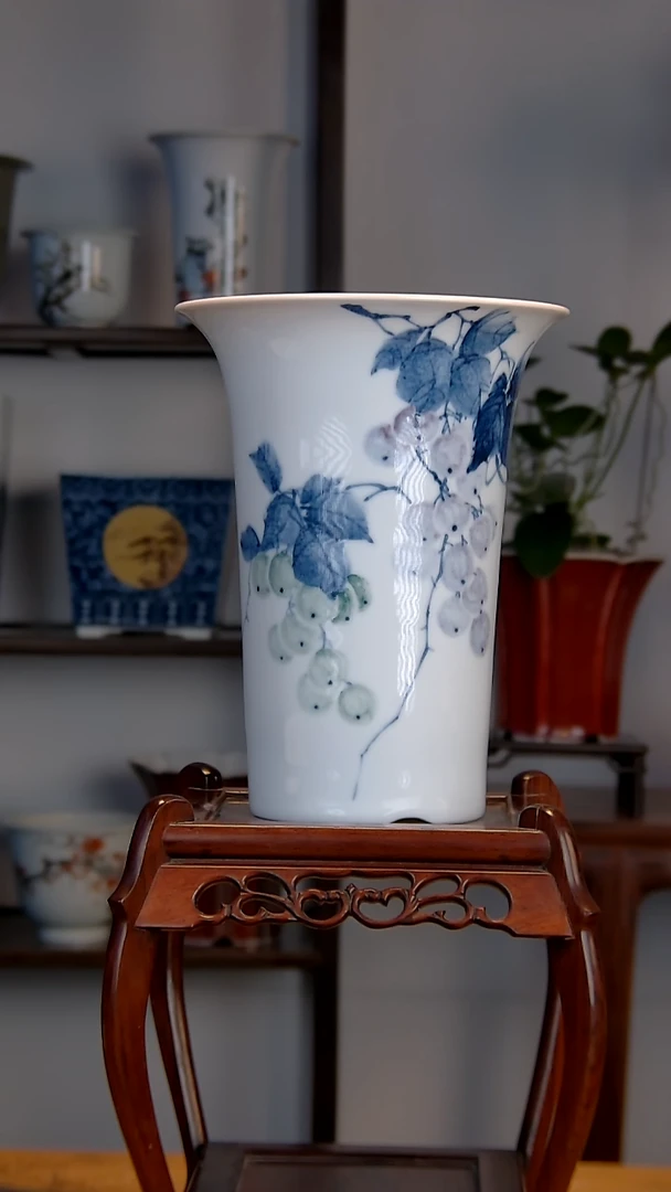 景德镇陶瓷手工花盆