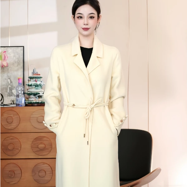 福利特价 100%羊毛新款秋冬双面大衣外套冬季加厚