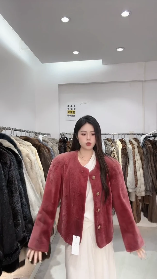 819 貂绒 小橙子皮草进口中古貂