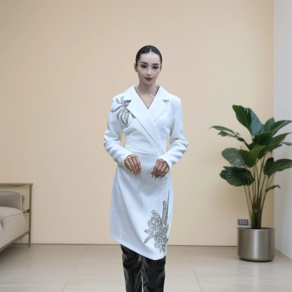 时尚刺绣全季气质连衣裙