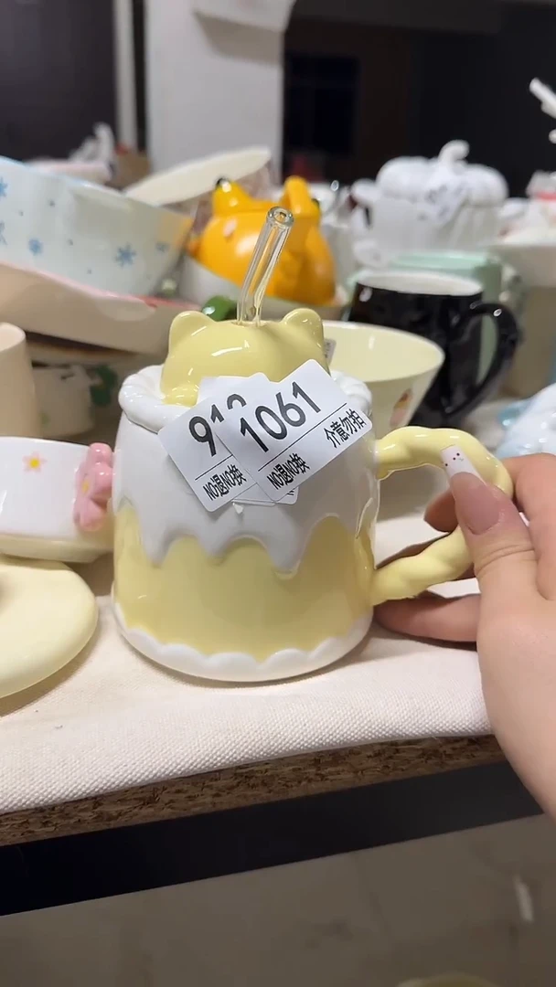 陶瓷手柄款微瑕四单包邮1061