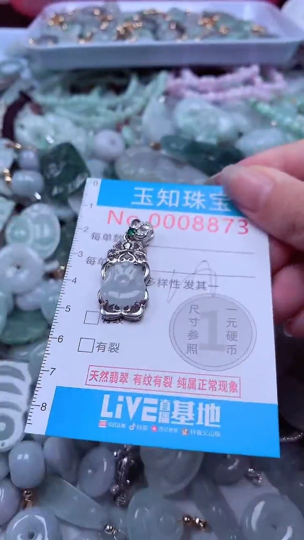 翡翠未镶嵌吊坠(不含链)8873