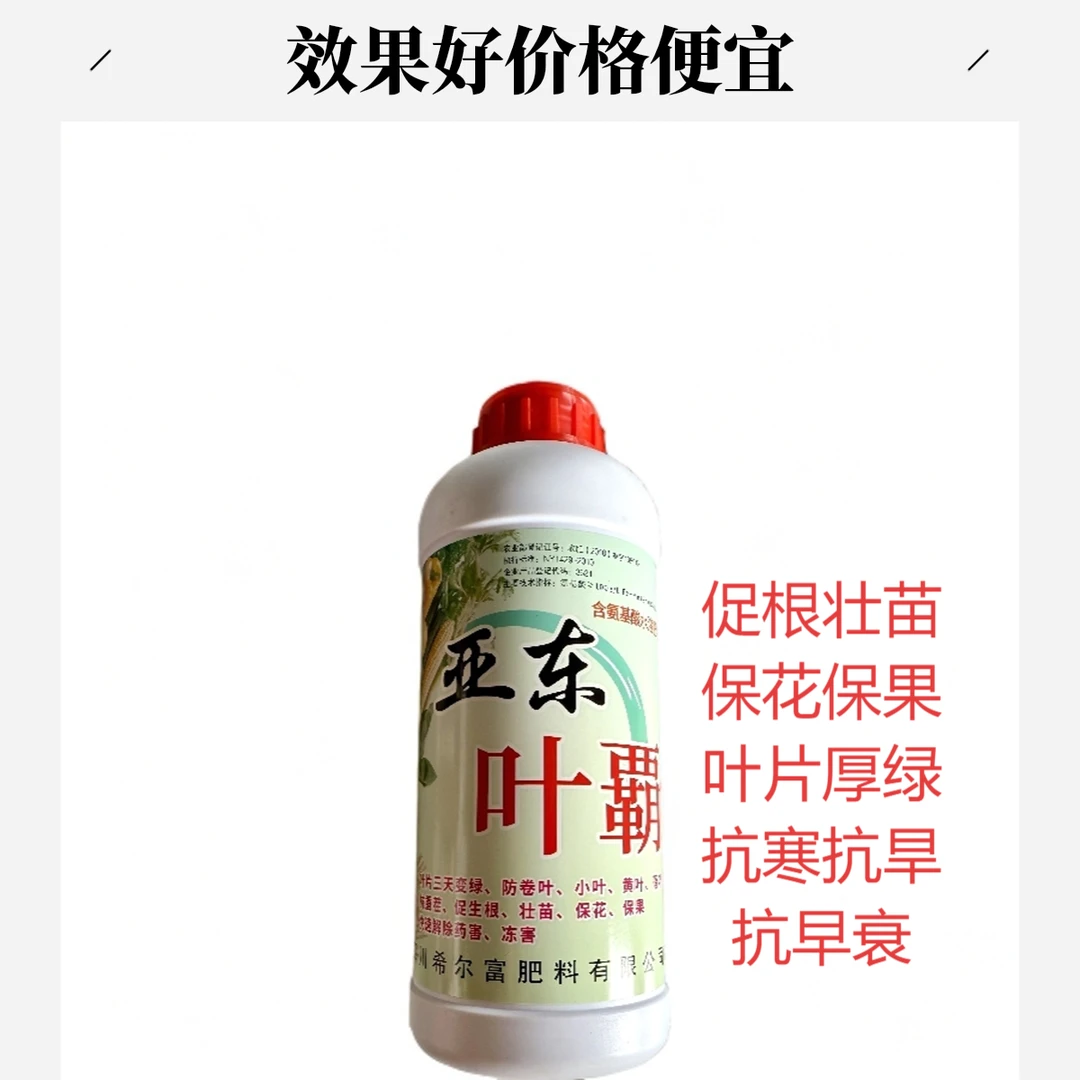 叶霸氨基酸 瓜果油菜高产叶面肥 园艺用品 植物肥料水溶肥