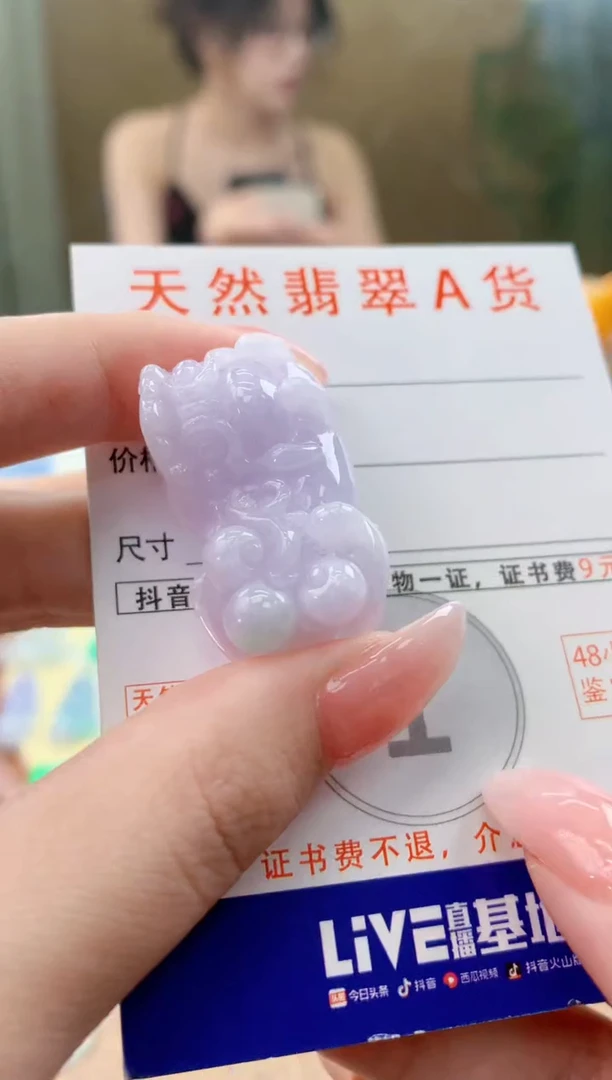 颈饰未镶嵌翡翠天然A货翡翠挂件