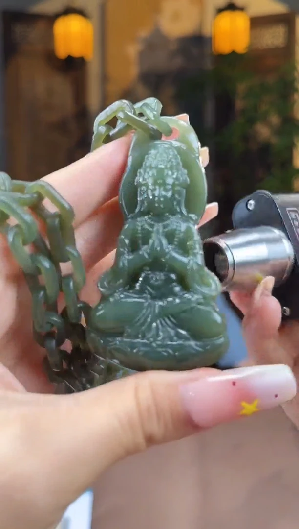 和田玉未镶嵌颈饰S548