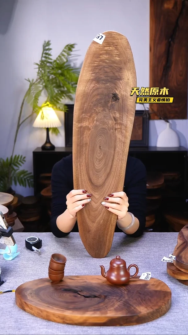 木北美黑胡桃原木.干裂疤结不属于商品质量问题完美主义者慎拍