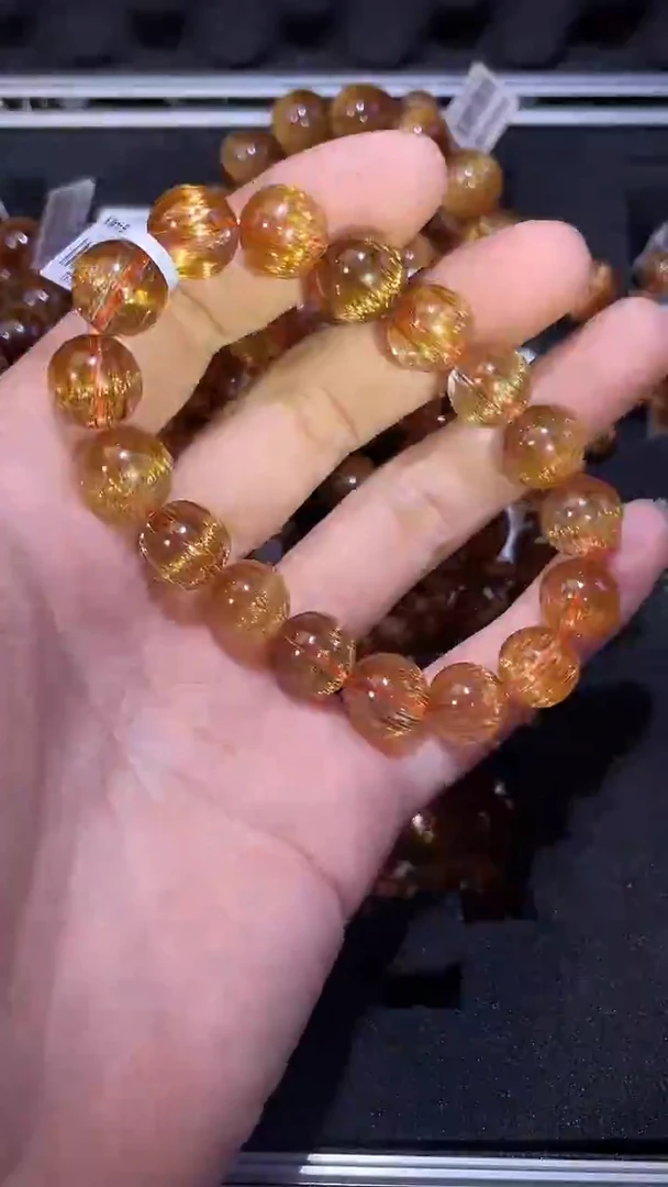 未镶嵌手链水晶俄*材发晶单圈手链A12