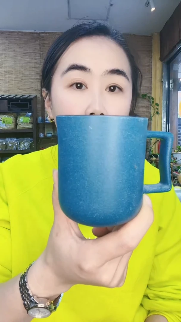 【闪购商品】蓝色马克杯咖啡杯1个发货