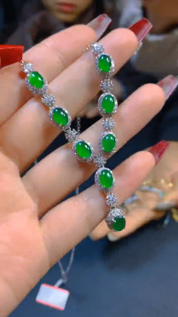 【闪购商品】翡翠套链未镶嵌0582035675多样性发一