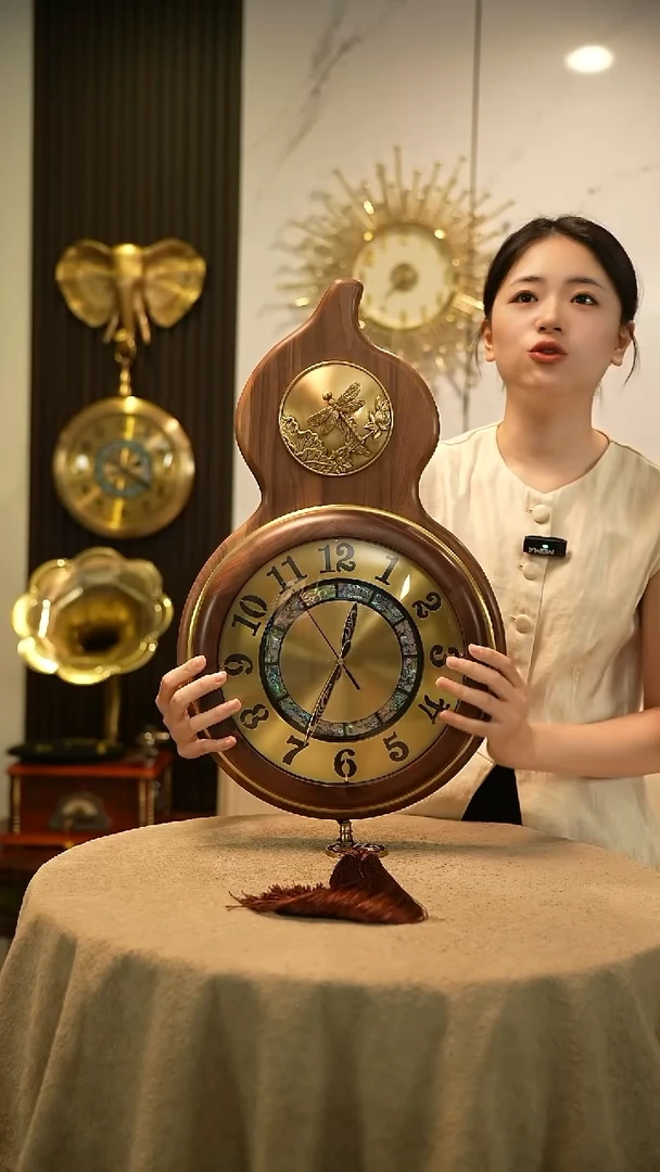 简约黄铜挂钟000000