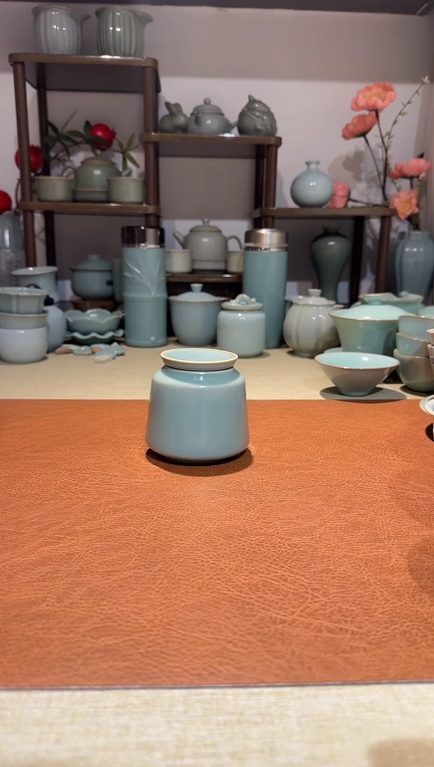 其他275鼓型茶叶罐 醒酒器 仿古釉不开片一级精品一