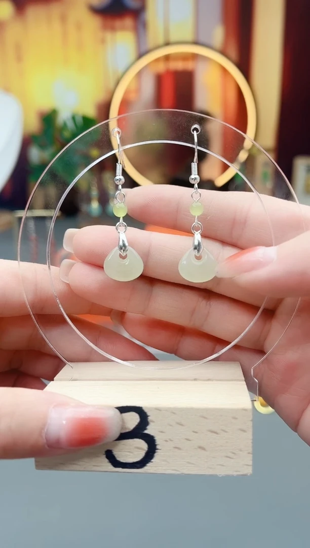 未镶嵌和田玉耳饰X03