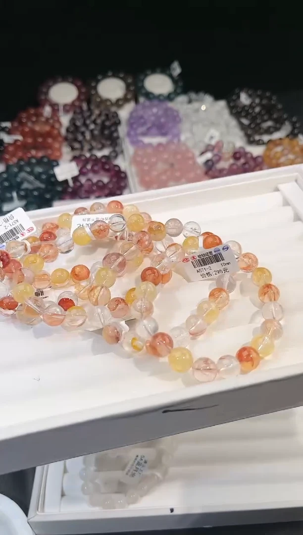 【闪购商品】水晶手链未镶嵌多样性发一彩胶花