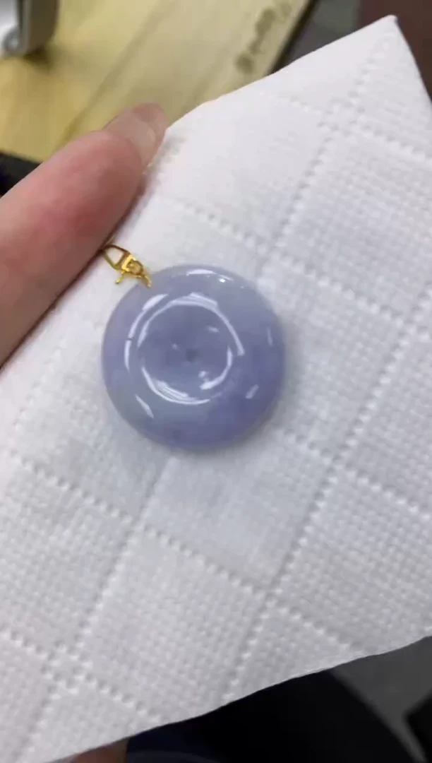 颈饰18K金镶嵌翡翠11111111111