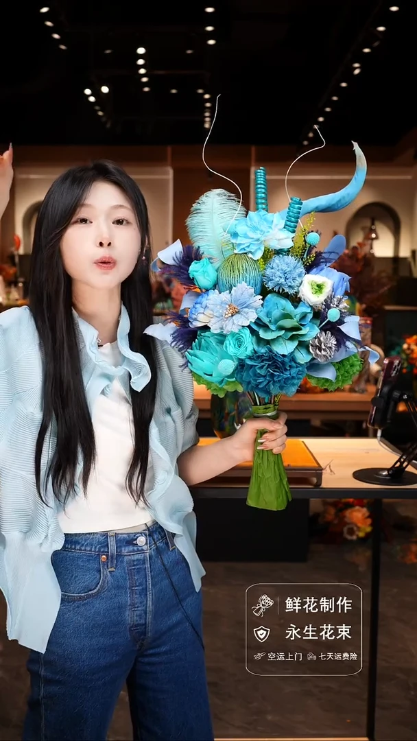 琉璃手工艺品手工花器花束空运包邮送货上门-以图片为准