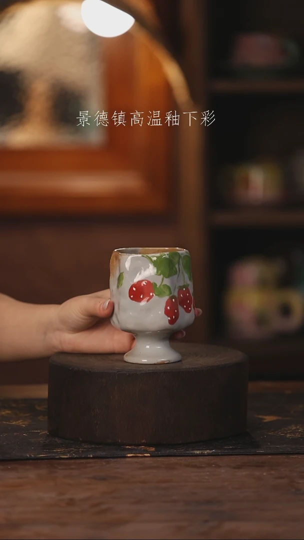 陶瓷景德镇高温釉下手绘陶瓷231