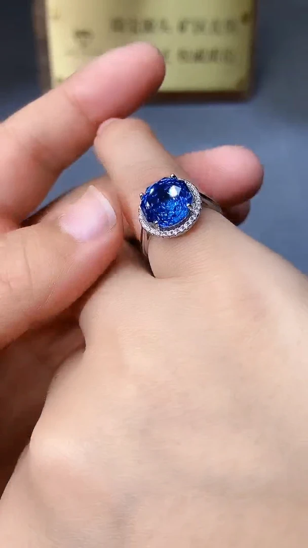 【闪购商品】托帕石戒指银S925镶嵌354