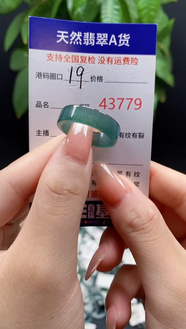 翡翠戒指未镶嵌天然翡翠戒圈3779