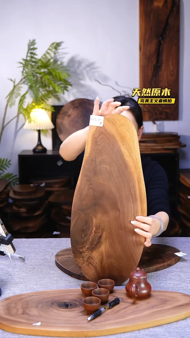 木北美黑胡桃原木.干裂疤结不属于商品质量问题完美主义者慎拍
