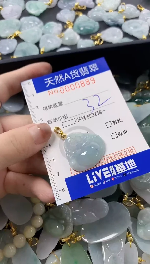 颈饰未镶嵌翡翠天然A货翡翠