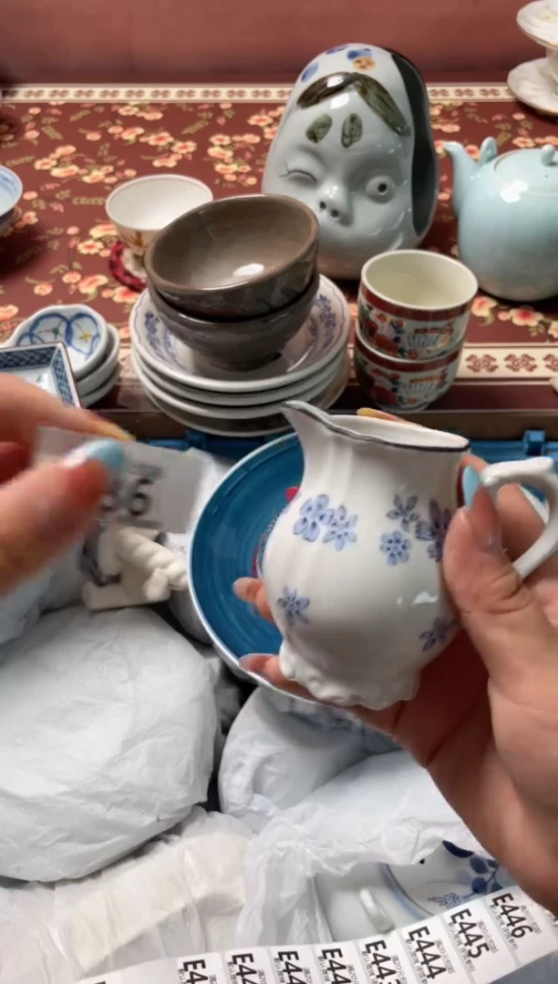 瓷片果*皮瓷器瓷器E436