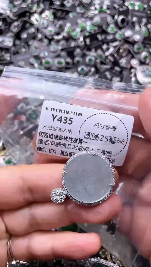 翡翠未镶嵌颈饰Y435吊坠