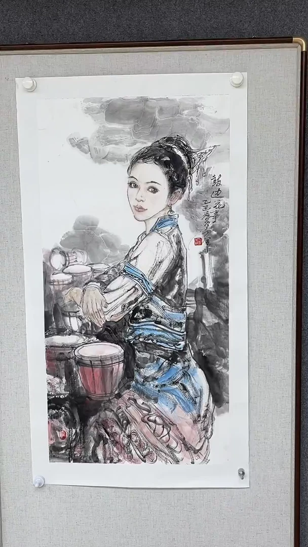 国画万军老师三尺