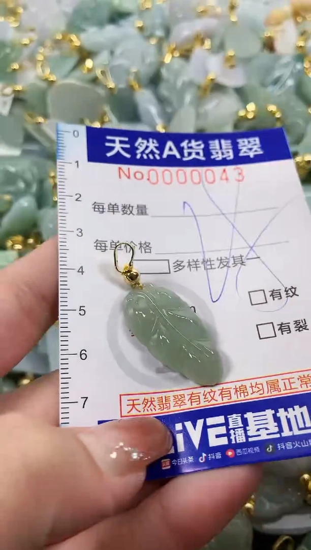 颈饰未镶嵌翡翠天然A货翡翠