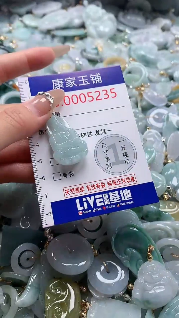 翡翠未镶嵌吊坠(不含链)5235