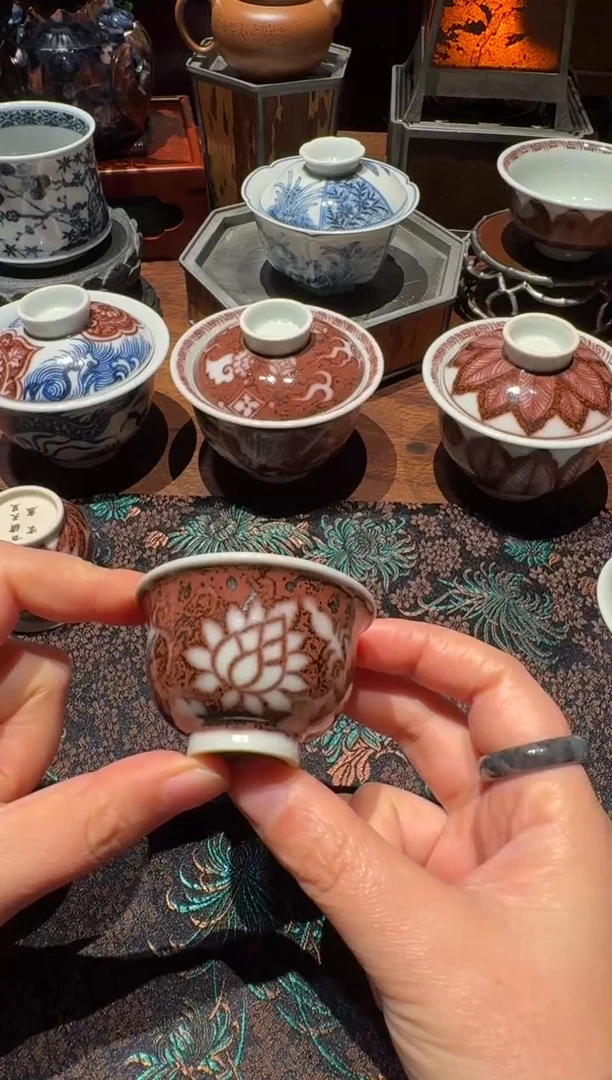 【器不朽】缠枝莲小压手杯