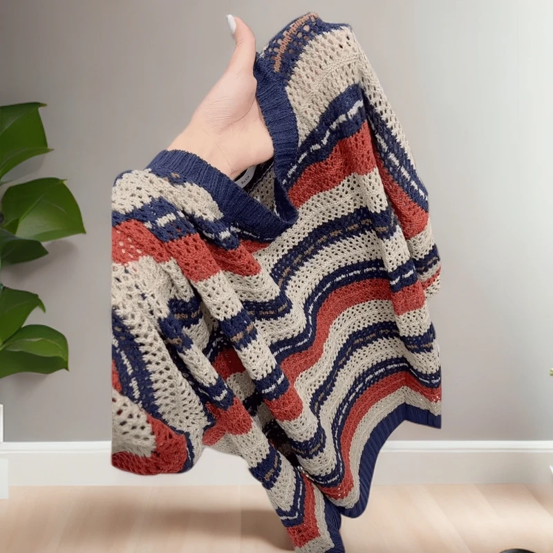 今年流行穿搭2025早秋新款温柔风镂空毛针织衫小众炸街毛衣女秋冬