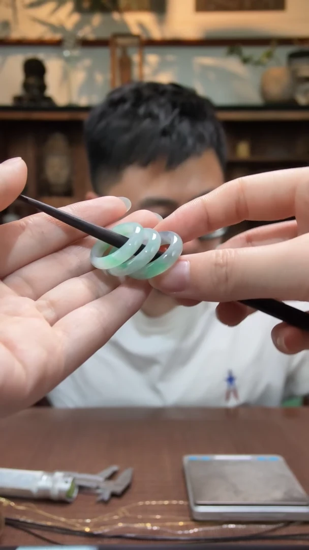 翡翠戒指未镶嵌05翡翠指环YN多样性发一