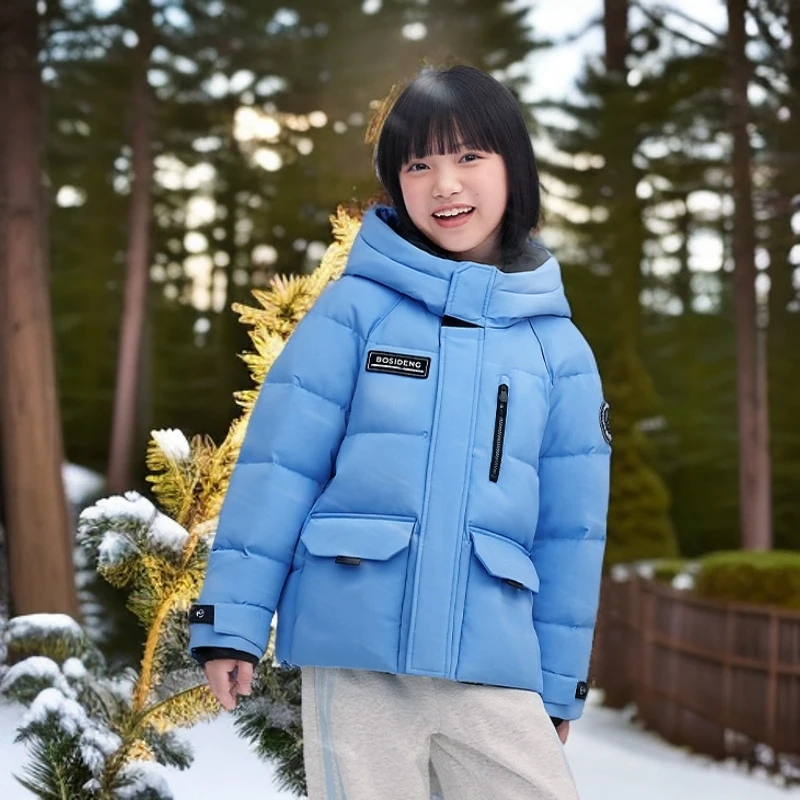 2025冬新款极寒羽绒服儿童户外加厚保暖中长款童装T250242402Q