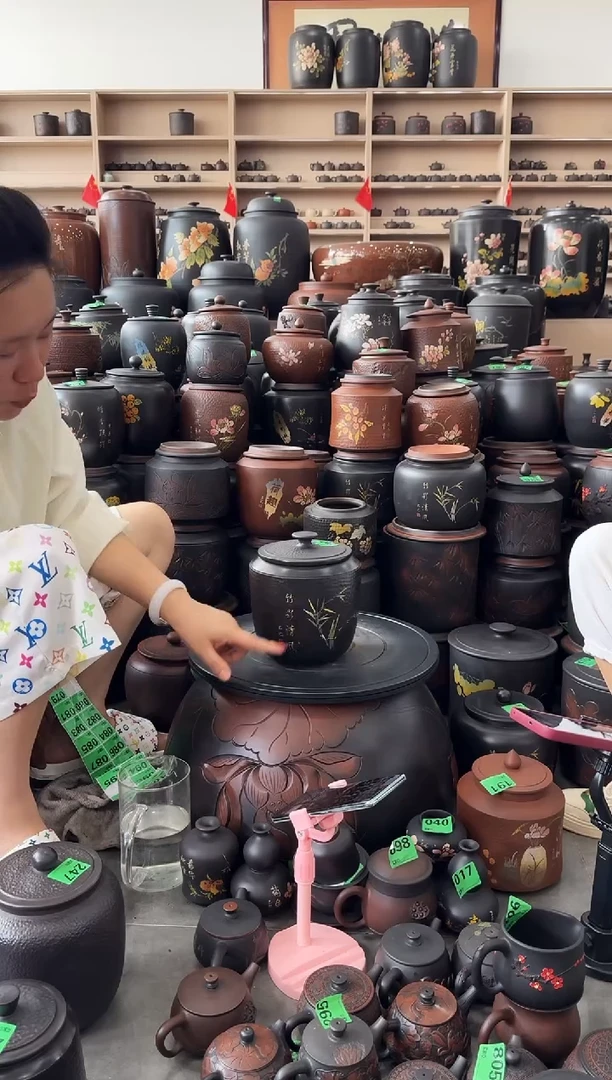 罐瑕疵茶叶罐  248  方尖彩填