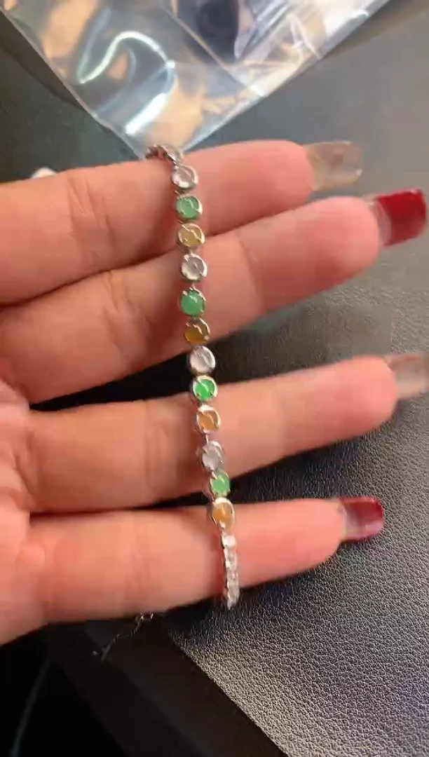 【闪购商品】翡翠手链未镶嵌缅甸天然A货翡翠