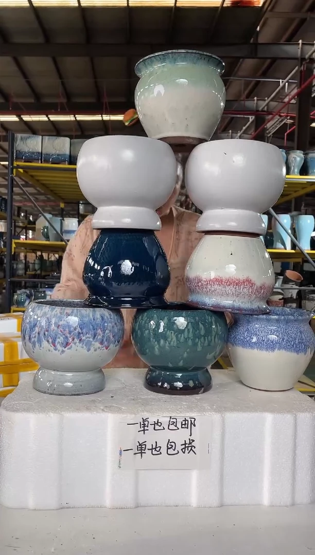 宜兴紫砂粗陶花盆14/15