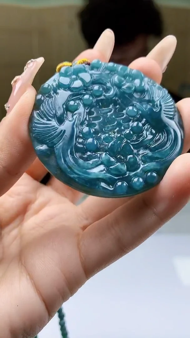 【闪购商品】定制翡翠未镶嵌4688ty-毛货挂件33