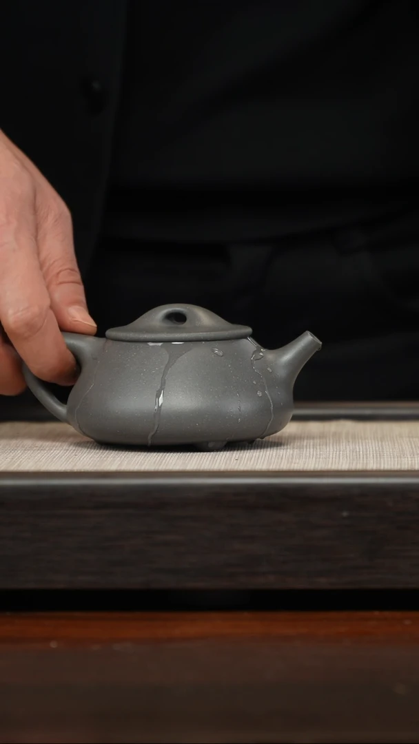【闪购商品】紫砂茶壶天青全手景舟