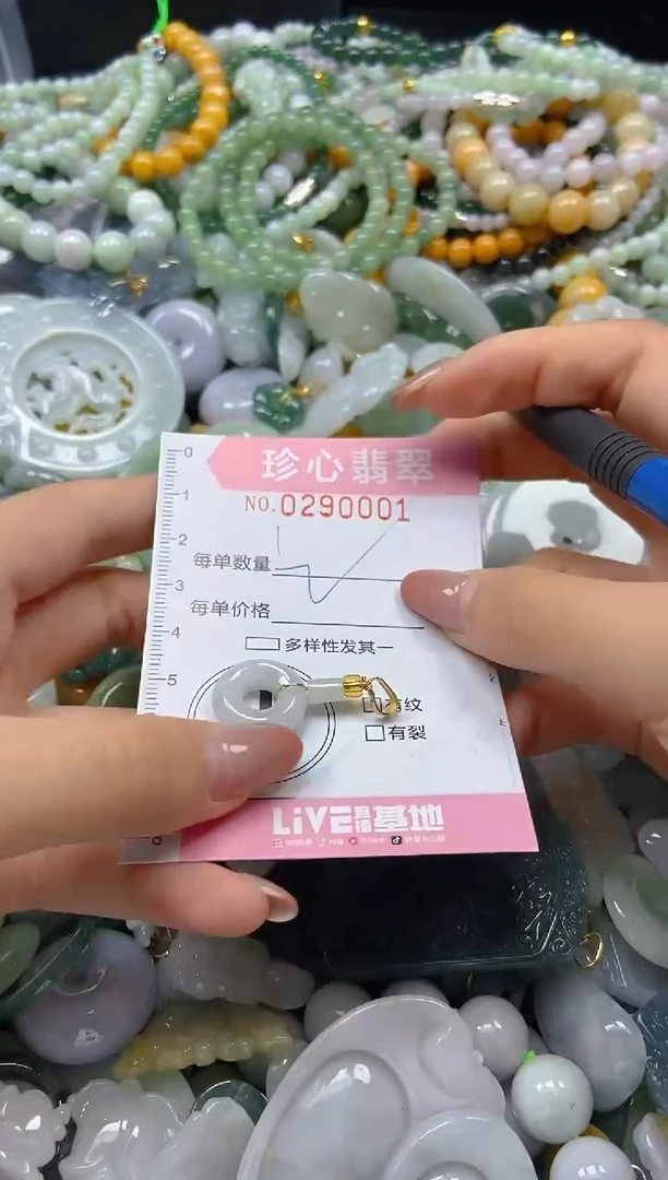 翡翠未镶嵌颈饰029001