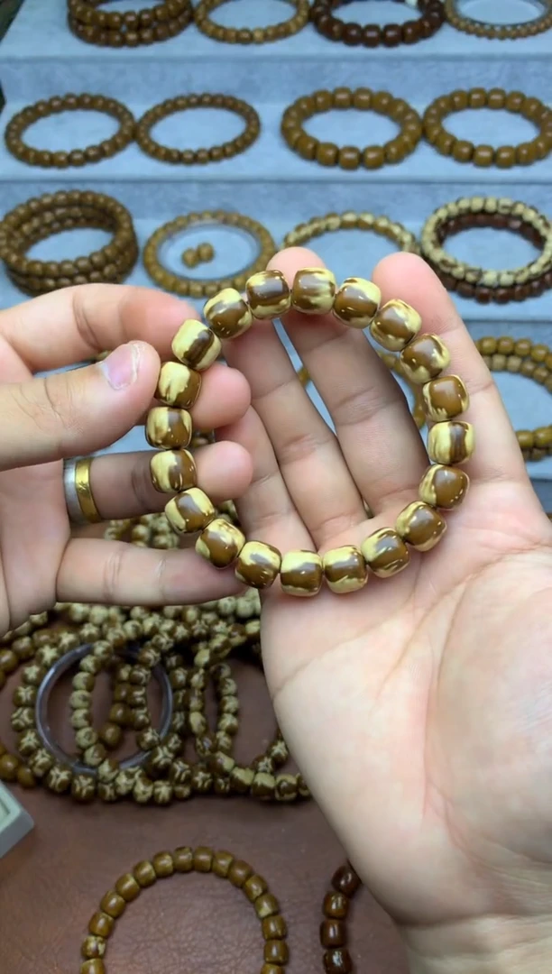 手串紫金鼠11.5尺寸实心三花西瓜皮精品