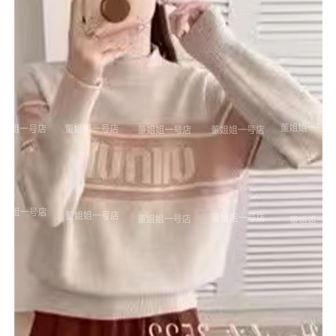 80359时尚休闲字母针织衫