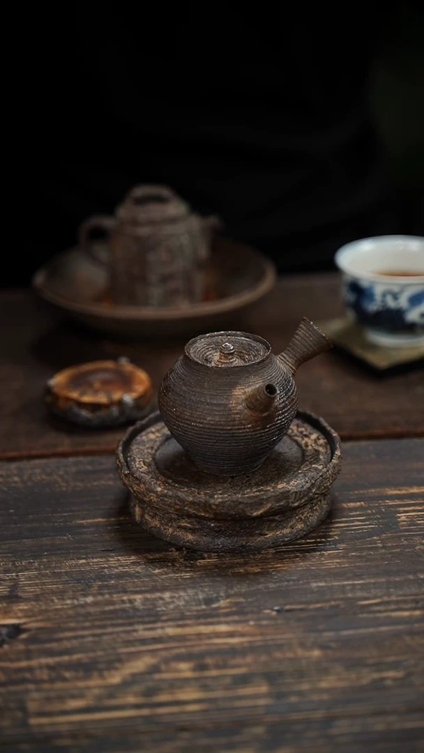 全手工制作 南蛮 侧把壶  120cc