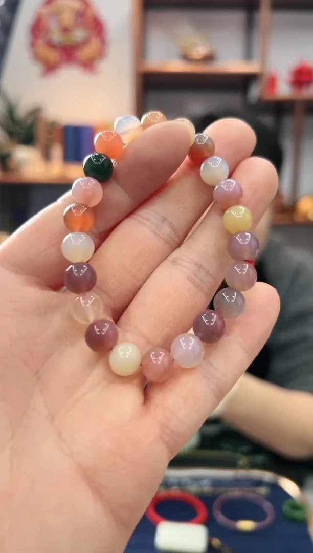 【闪购商品】玛瑙/玉髓手串未镶嵌玛瑙手串-511408