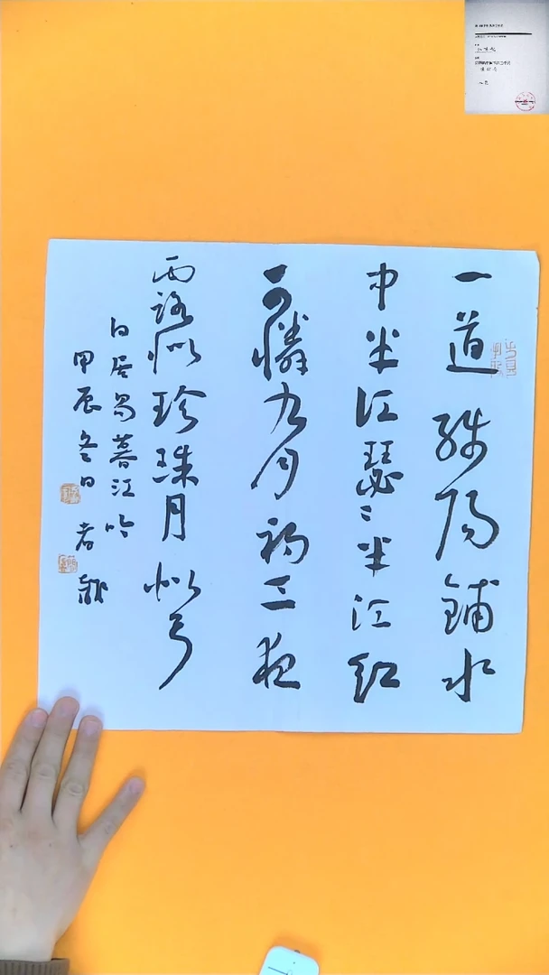 【闪购商品】书法江孝龙书法白居易斗方
