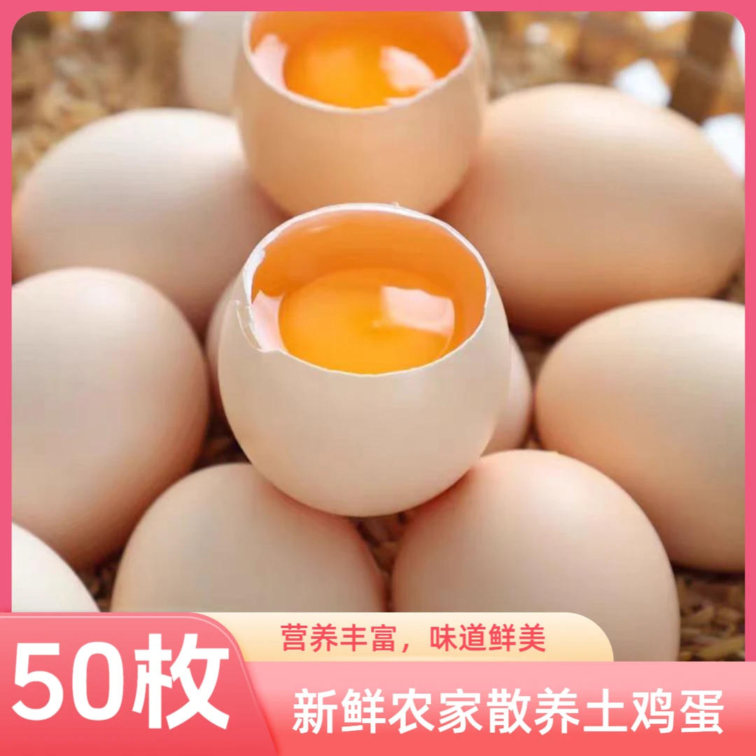 甄选正宗鲜鸡蛋营养谷物喂养新鲜柴鸡蛋老少咸宜早餐